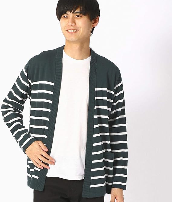 Amazon コムサ イズム Comme Ca Ism セットアイテム Tシャツ ボーダーニット カーディガン 47 72kl10 109 M グリーン カーディガン 通販