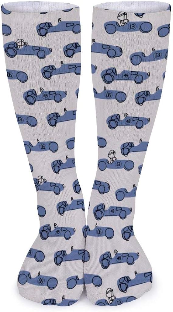 Amazon タイハイストッキング レーシングカー 柄 パンティストッキング 美脚スタイル 靴下 オーバーニーソックス 着圧 サイハイソックス ルーズソックス 履きやすい 美脚 あったか靴下 おしゃれ 可愛い 靴下膝丈 60cｍ ソックス 通販