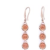 Long Rhinestone Dangle Hook Earrings for Women Sparkling Zircon Hollow Teardrop Dangling Earrings Exquisite Vintage Crystal Earrings Wedding Jewelry