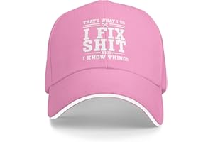 I Fix Shit Cap That's What I Do Baseball Hat(Pink)-f1227