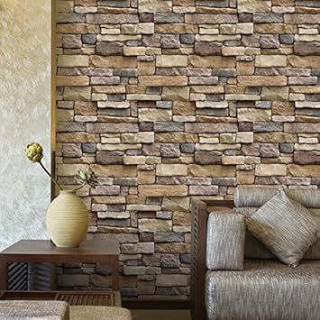 Amazon Com Wall Sticker Brick 3d Brick Wall Decorative Stickers