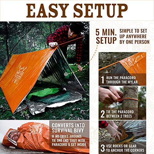 World’s Toughest Ultralight Survival Tent • 2 Person Mylar Emergency