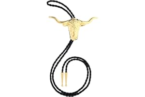 HLYMPONY Vintage Bolo Tie for Men Western Cowboy Cowgirl Rodeo American Flag Eagle Bolo Tie for Women