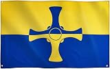 Runesol Durham Flag 91x152cm 3x5ft 4 Grommets Eyelet Corner Premium Flags