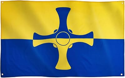 Runesol Durham Flag 91x152cm 3x5ft 4 Grommets Eyelet Corner Premium Flags