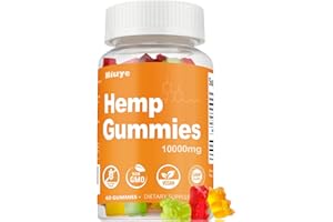 NIUYE Hemp Gummies Extra Strength - 10,000mg High Potency - Infused with Hemp Oil Gummy - Assorted Fruit Flavors, 3rd-Party Tested