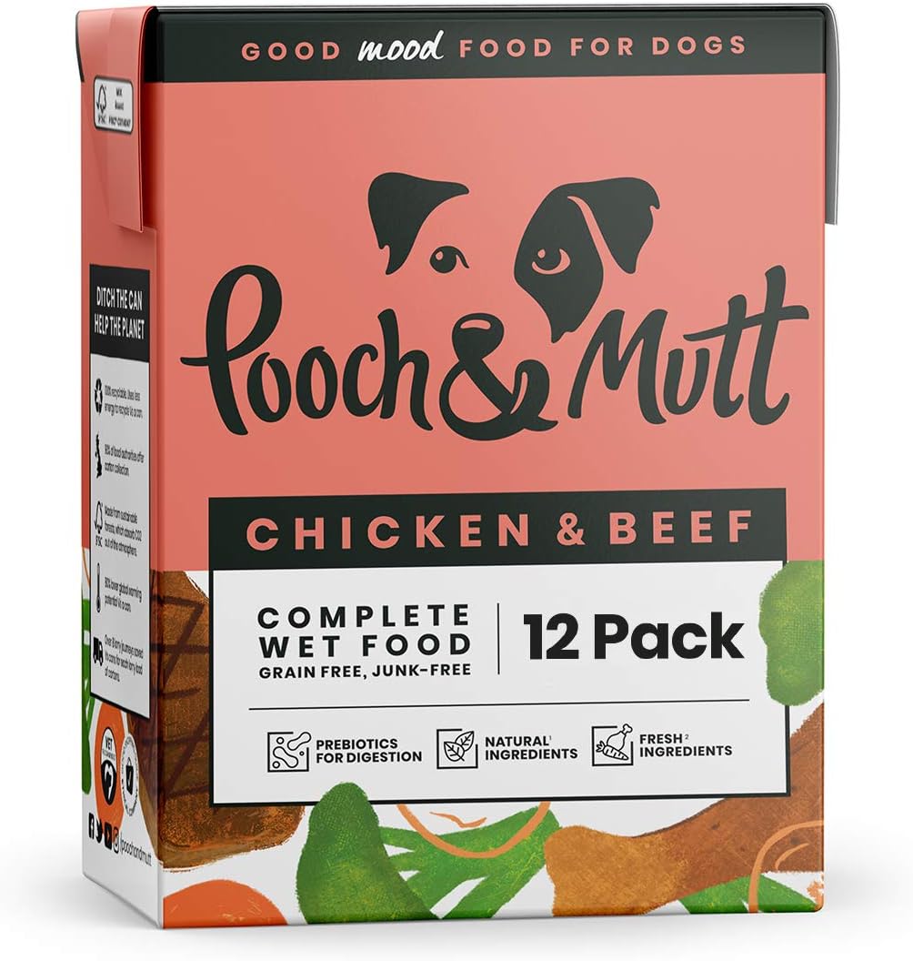 Pooch & Mutt Wet Dog Food with Natural Ingredients Grain Free, Complete & Fresh Suitable