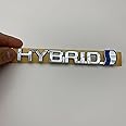 Hybrid Emblem Front Fender Chrome Badge Logo (Silver)
