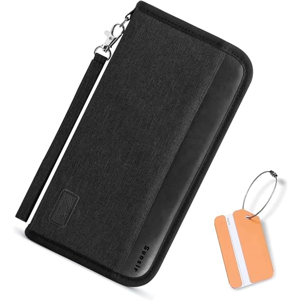Men's Genuine Leather Bifold Wallet With Card Holder & Smart Tracker - Large Capacity, Carbon Fiber Look, Black - View #5
