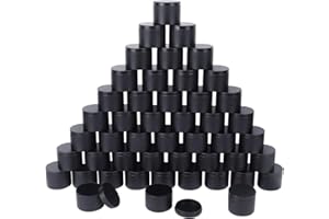 Biugaaufai 48 Pack 8 oz Black Metal Candle Tins with Lids, Round Bulk Metal Candle Jar, Matte Finish for DIY Candle Making and Storage