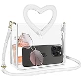 Clear Bag for Stadium Events, Clear Tote Bags for Women, Stadium Purses for Concerts Sports Fans