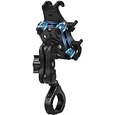 ZIDIYORUO Anti-Shake UTV Phone Mount Holder with Vibration Dampener | Heavy Duty Aluminum SXS Cell Phone Holder Fit for 1.75"-2" Roll Cage, Adjustable &amp; Full Protection, Holds 4.7"-7.1" Phones