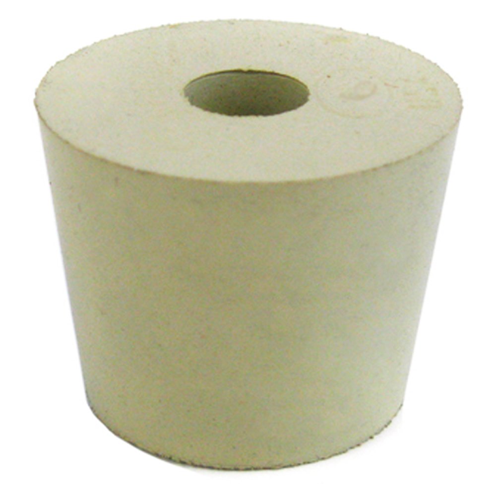 FE455 Rubber Stopper Drilled Size 8 tillescenter Lab Supplies & Consumables Rubber Stoppers