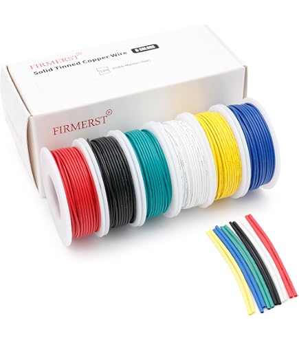 Kit Cable Cobre 22 Awg 25 Pies Kit De Cables Sólidos Calibre 22