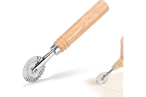 1PC Pastry Wheel Cutter,Pastry and Pasta Cutter Wheel,for Pasta, Dumplings Lasagna,Ravioli Crimper 6.2"