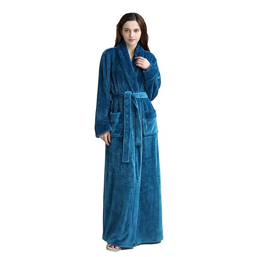 Lingerie Sleep Lounge Domii Womens Long Thick Fleece Robe Soft