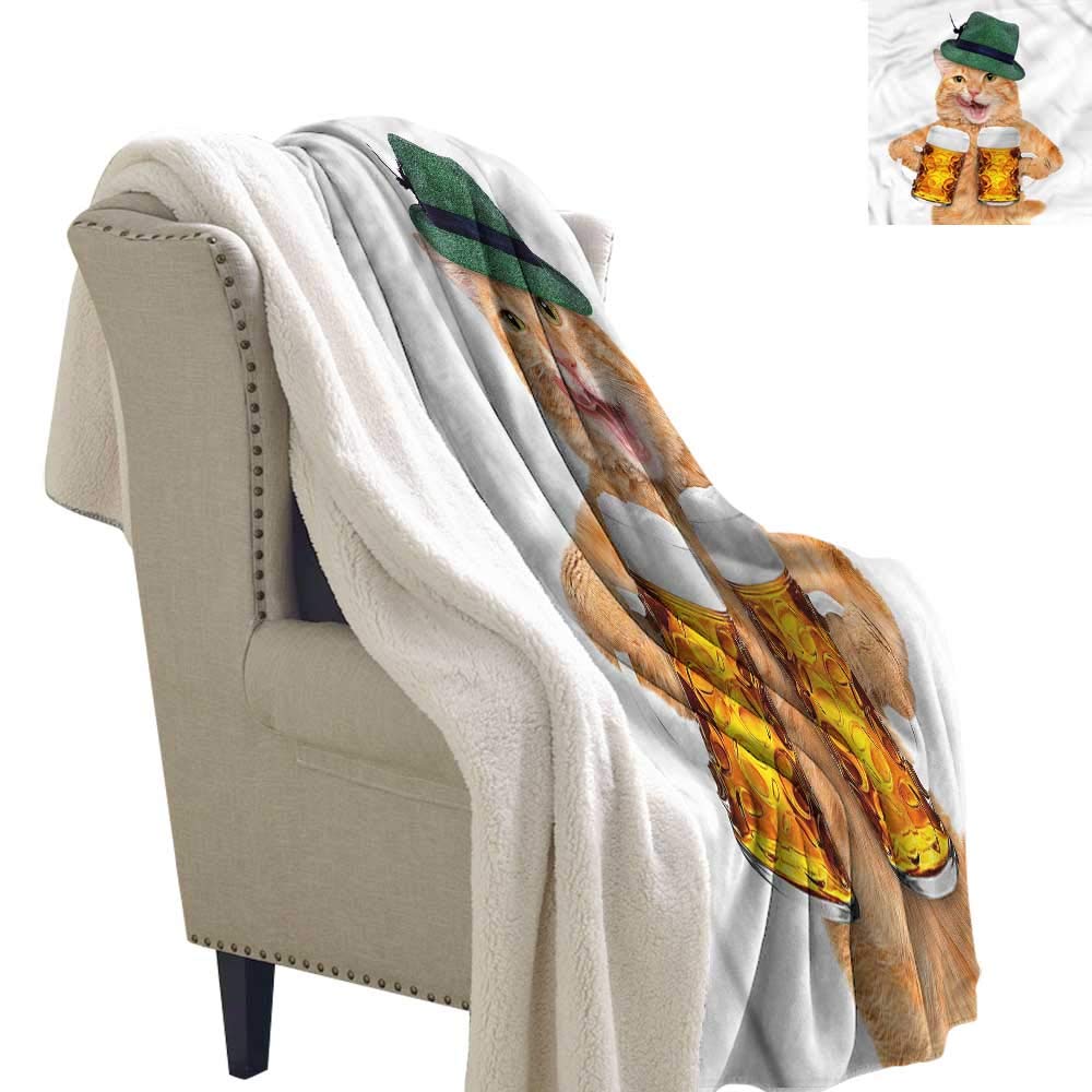 Amazon Com Zodel Custom Blanket Cat Cool Cat Hat Beer Mug Funny
