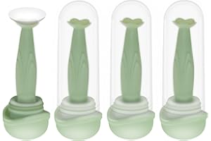 EAGOSION 4 Pack Flower-Shaped Contact Lens Remover with Storage Box Individually Packaged Soft Silicone Suction Sticks Gentle Tool for Safe Lens Removal for Hard/RGP/OK Contact Lenses