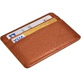 EASTNIGHTS Credit Card Holder Slim Wallet Leather Minimalist Wallet with ID Window