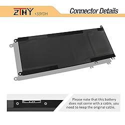 ZTHY 56Wh 33YDH Battery Replacement for Dell