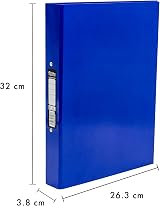 Pukka Pad Brights A4 Ringbinder Files 40mm Spine Navy Blue 10 Pack view 3