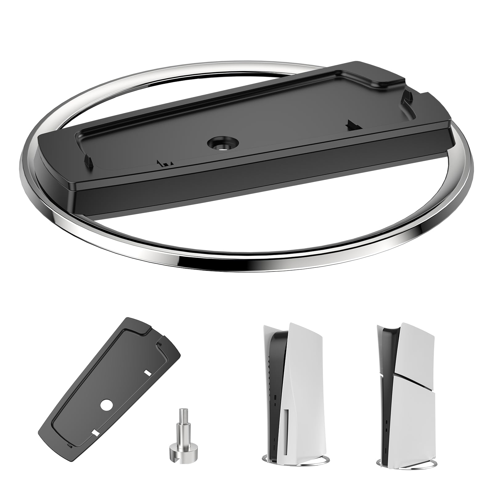Vertical Stand for P5 Pro, Stable Stand for P5 Pro/Slim Console Disc and Digital, Easy-to-Install Accessories Compatible with P5, with a Nice Look, a Sturdy Screw