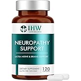 IHW Nerve Savior for Neuropathy, with 600 Mg Alpha Lipoic Acid & B Vitamins, Soothe Discomfort for Specifically Designed for Feet, Hands, Legs, Back, and Neck, 120 Capsules