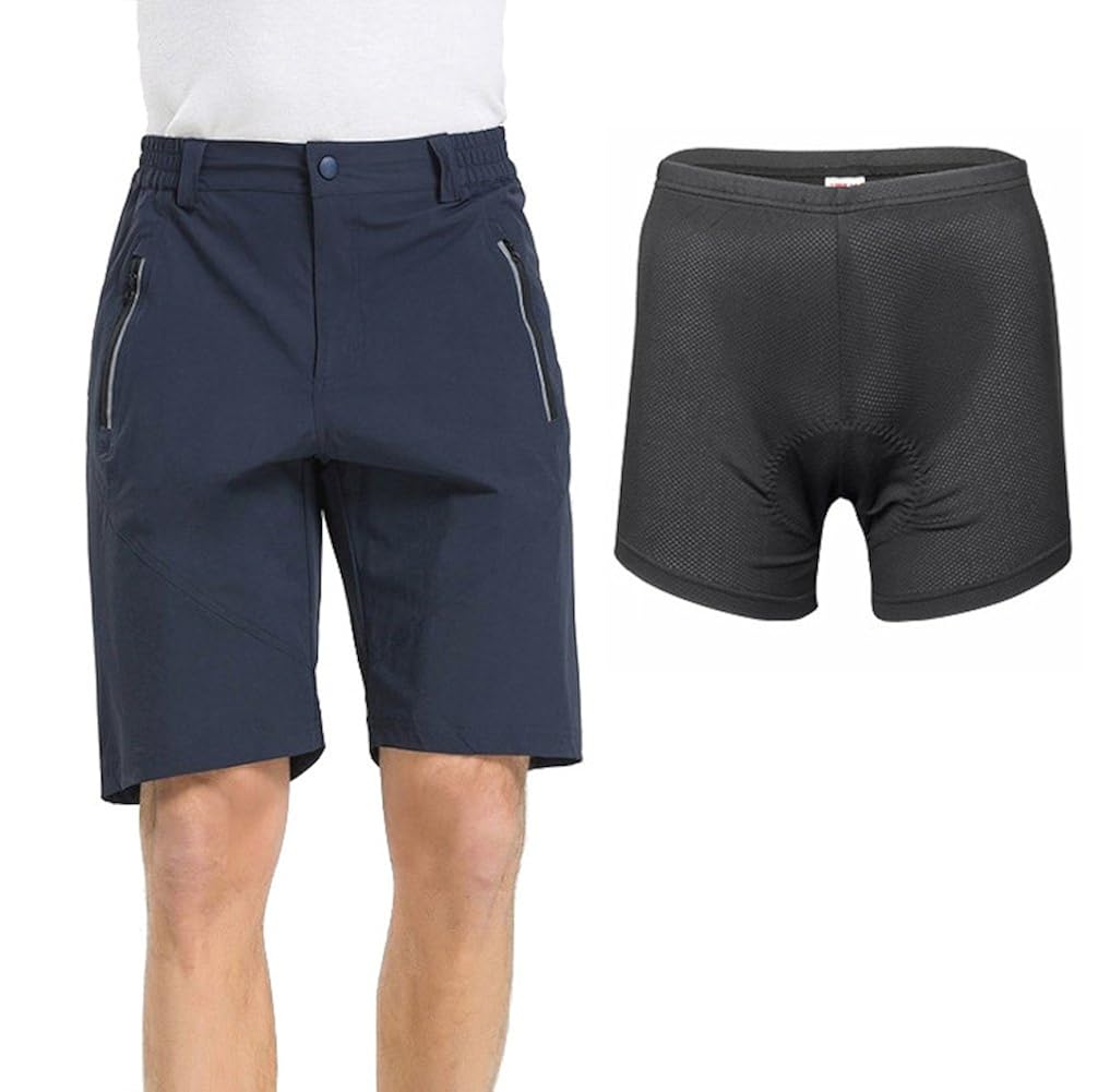Buy Men’s Commuter Urban Casual Cycling Bike Shorts with Padded