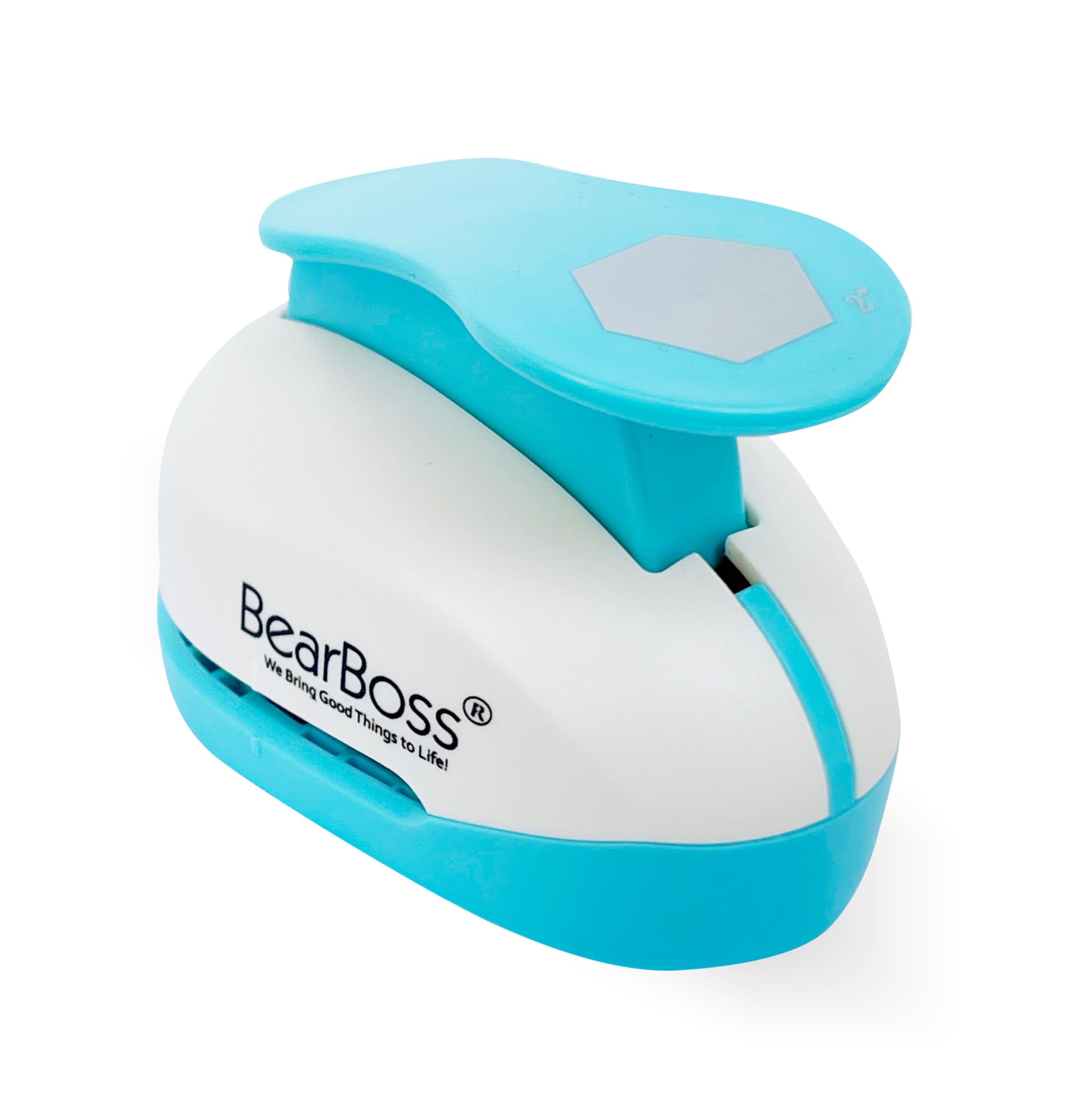 Photo 1 of 2 Inch Hexagon Punch, Hole Punch Shapes, Paper Punch Set for Scrapbooking Festival Paper Greeting Card DIY Albums Photos (Classic White)