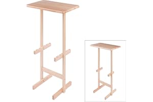 Winsome Riley Snack Table Rack in Natural Finish