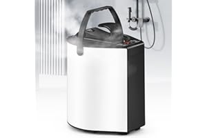 Hapyvergo Sauna Steamer Machine 3L, Portable Sauna for Home Spa with Remote Control, Fogging Function, 304# SUS Sauna Steam Pot Generator 800W Rapid Heat Steam with Temp and Timer Digital Display