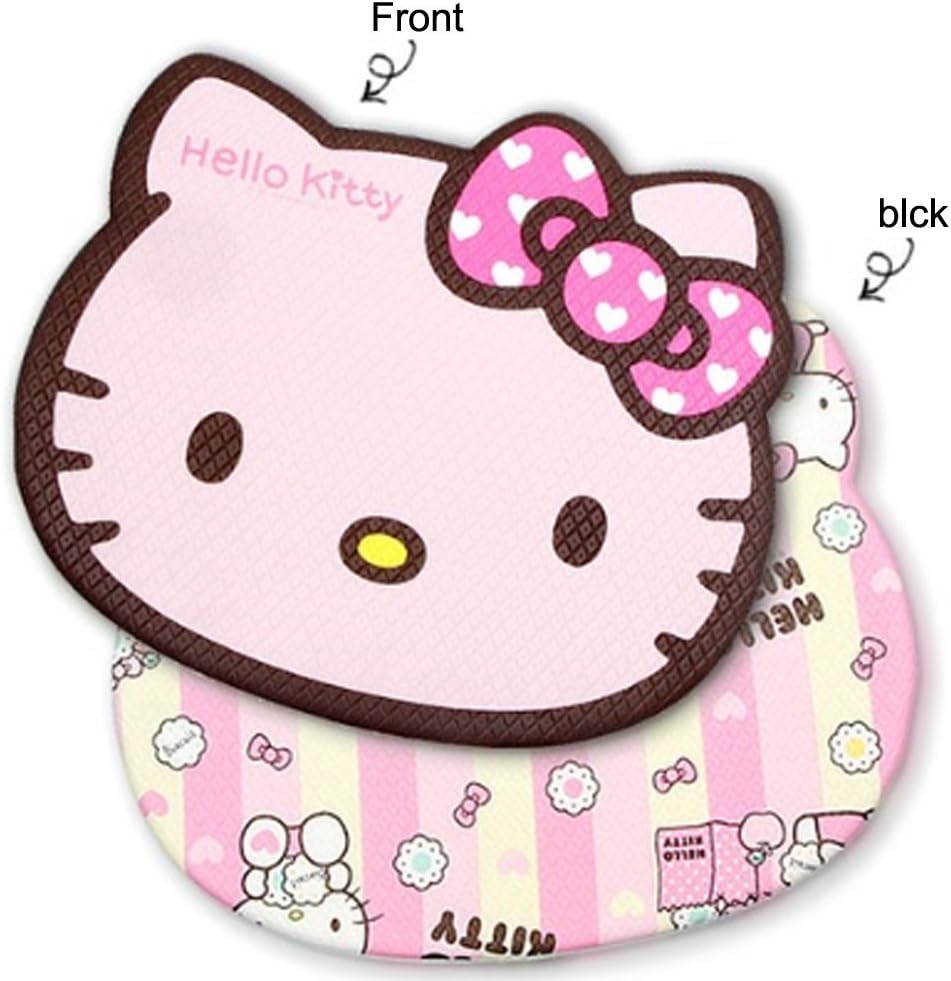 [Hello Kitty] Sanrio Face foor Reversible Quilt Sitting Cushion Mat Rug