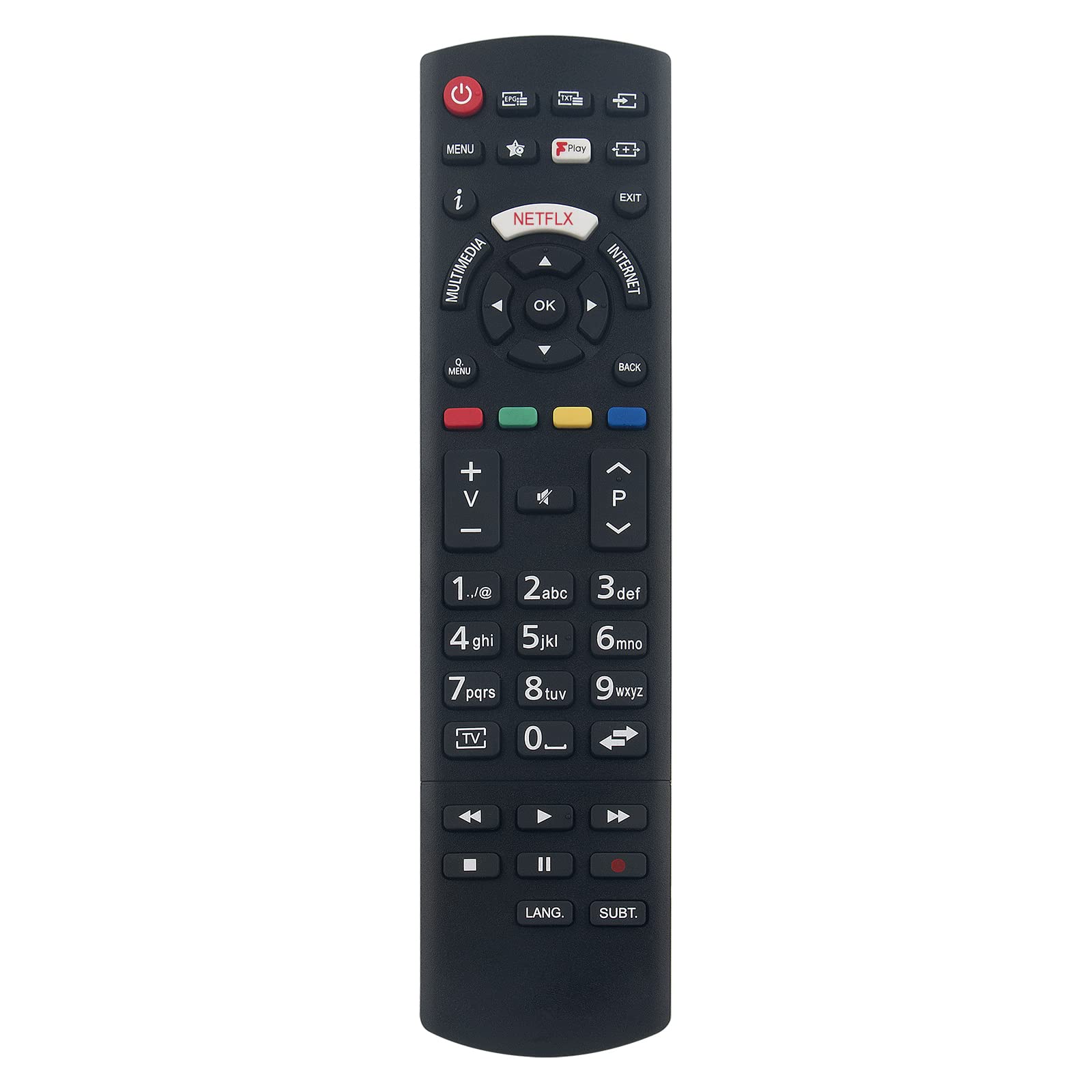 VINABTY RC49129 30094757 Replacement Remote Control fit for Panasonic TV TX-32FS352B TX-43FS352B TX-49FS352B TX32FS352B TX43FS352B TX49FS352B X43FS352B
