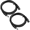 ANLINK 2 Pack 6ft 2M DC Power Extension Cable, 2PCS DC 12V Power Adapter Extension Cord 5.5mm x 2.1mm for CCTV Security Camer