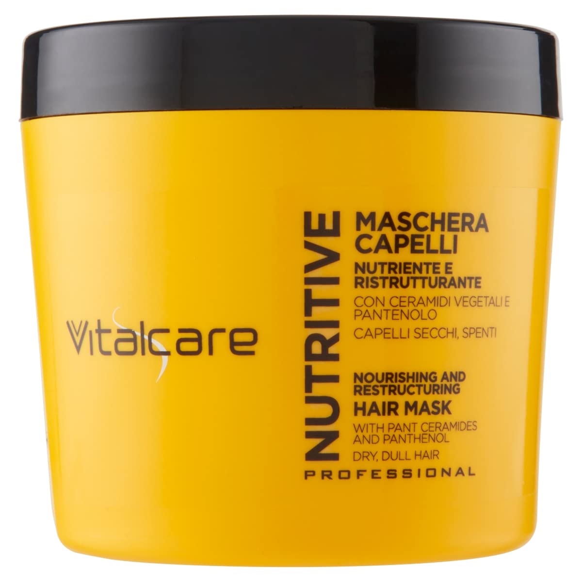 Vitalcare | Nutritive - Nourishing and Restructuring Hair Mask, Treatment for Dry and Dull Hair, with Vegetable Ceramides and Panthenol, 500 ml