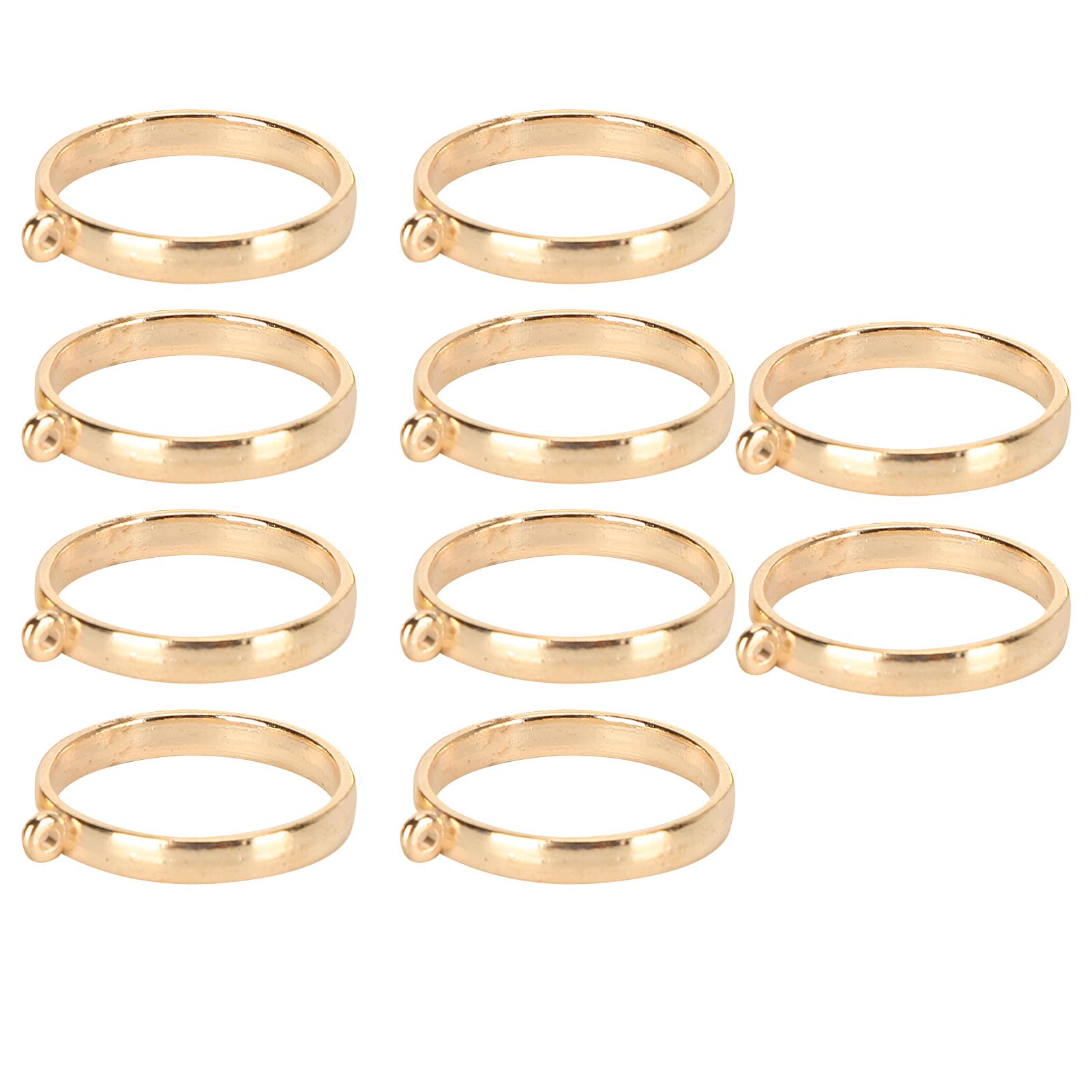 Hollow Frame Pendants, 10pcs Round Earring Circle Charms Round Earring Frames - Easy-to-Use Gold Alloy Pendants for DIY Jewelry Making and Crafting Supplies