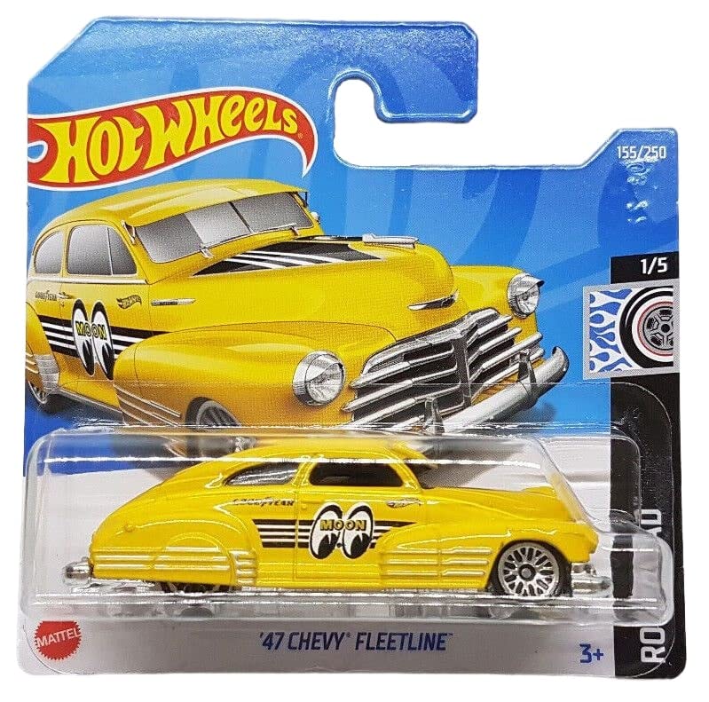 Hot Wheels - ´47 Chevy Fleetline - Rod Squad 1/5 - HCV91 - Short Card - Mooneyes - Good Year - GM - Mattel 2022