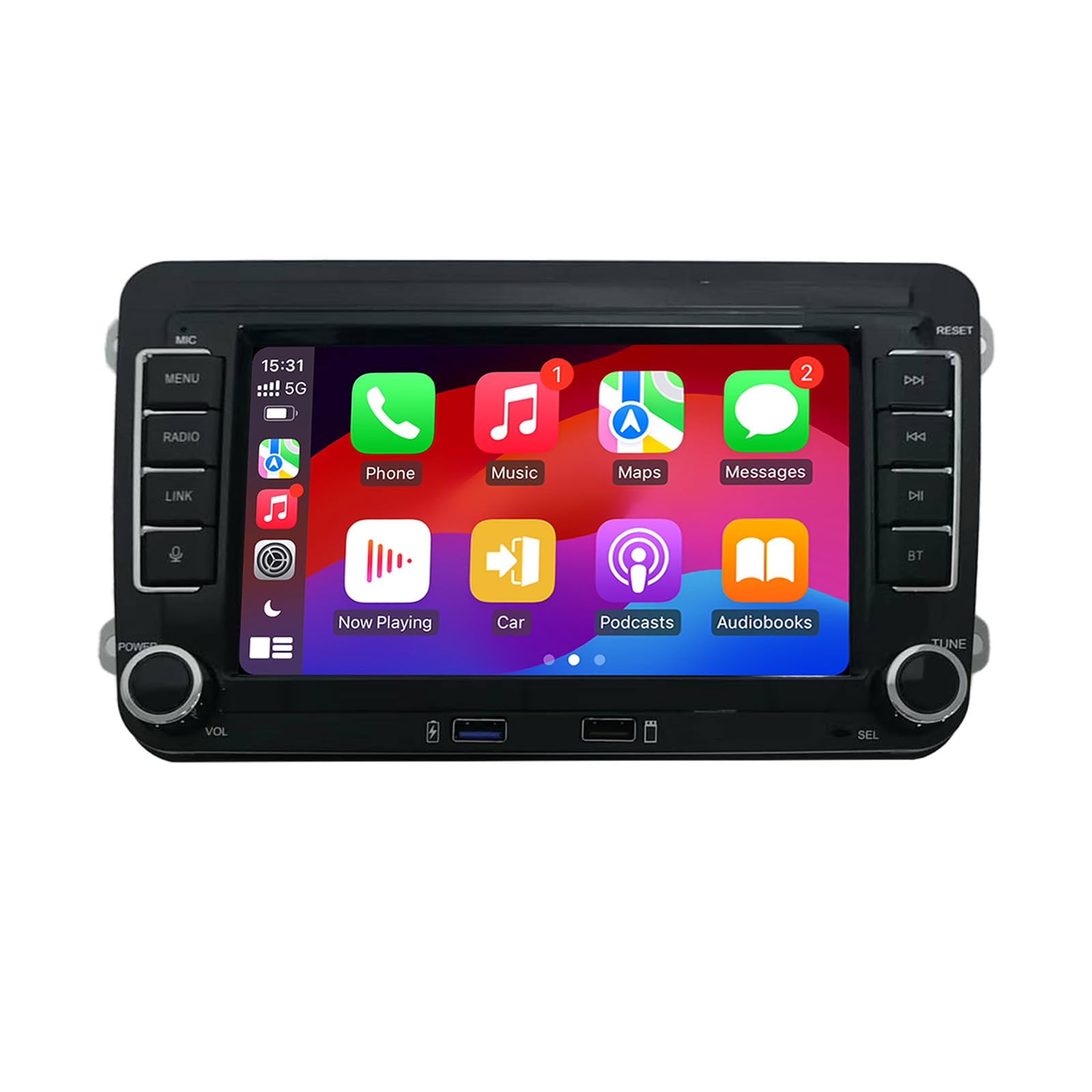 Photo 1 of pancdesfuy 7 inch Car Stereo RCD330 for VW Golf 5 6 Passat Jetta Caddy EOS T5 Tiguan Touran CC Polo with Wireless Apple CarPlay Android Auto FM/AM Bluetooth DSP SWC High Power Radio