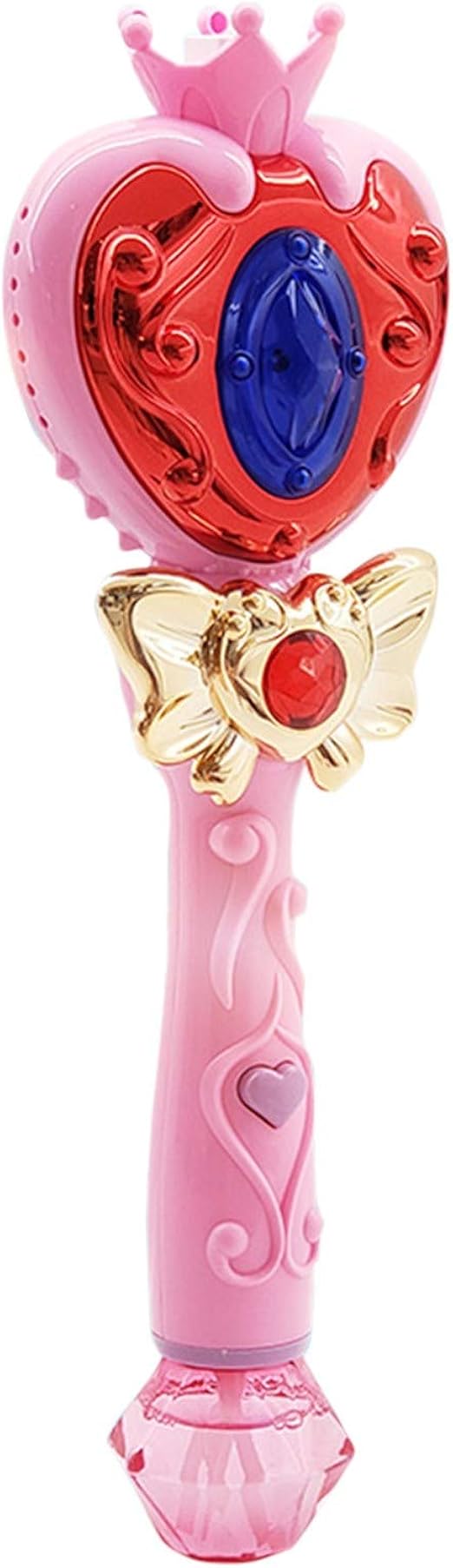 Bubble Machine Musical Lightup Bubble Wand Magic Bubble Blower Crystal