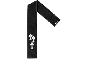 SLEEFS Black Gothic Cross Thin Football Towel