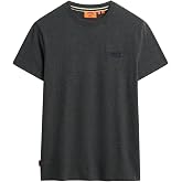 Superdry Men's Essential Logo EMB T-Shirt, Eclipse Navy/Olive Feeder