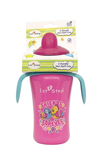 1st Step 2 Handle Non Spill Cup Multicolour