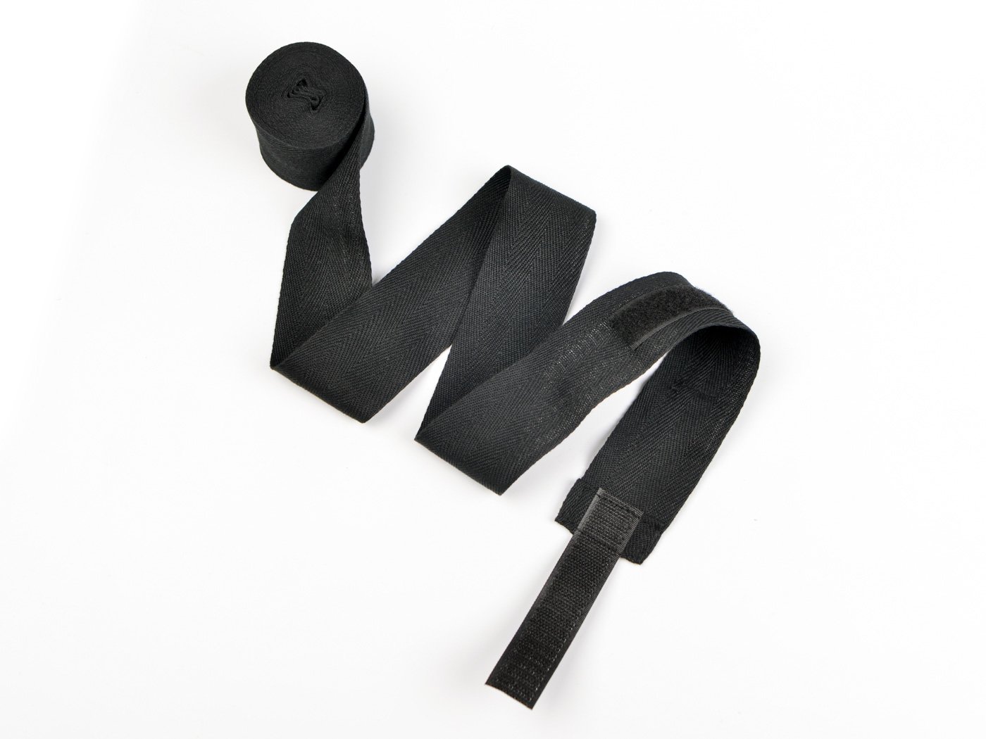 Cotton Boxing Hand Wraps for Boxing, Muay Thai and Martial Art, 180 inch in Black (Pair