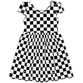 Little Sleepies Cap Sleeve Skater Dress - Toddler Girl Viscose from Bamboo Kids Dress w/Pockets & Breathable Twirl Skirt