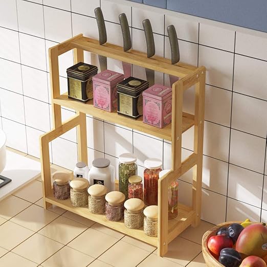 Amazon Com Sogeshome 3 Tier Spice Rack Standing Rack Kitchen