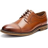 Temeshu Men's Oxfords Lace Up Casual Dress Shoes Classic Formal Modern Business Shoes DS08