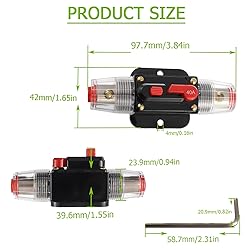 EPLZON 40A Circuit Breaker Switch 30 AMP Fuse