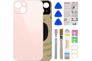 Phoupair OEM Rear Back Glass Replacement for iPhone 13 6.1 Inches with Professional Repair Tool Kit (Pink)