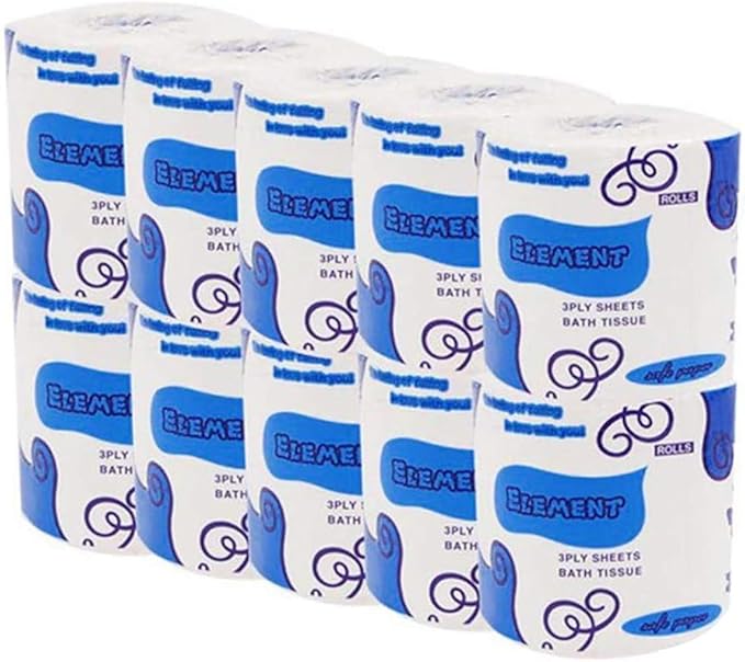 Soft Bulk Paper Towels, Degradable Roll Paper for Bathroom