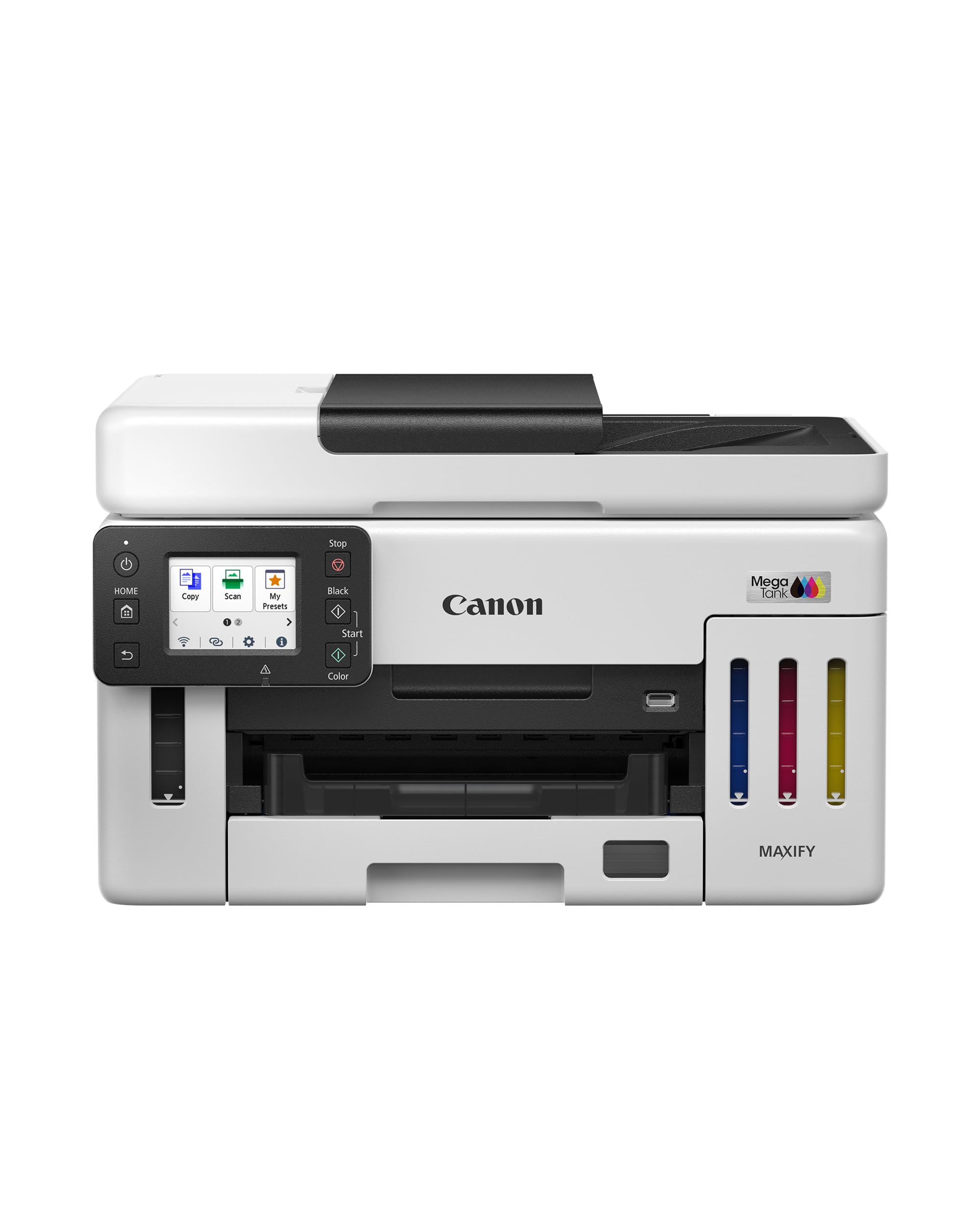 Canon MAXIFY GX6150 Compact Office Printer - Colour Printers & Scanners All-in-One Wireless | MegaTank Inkjet Printer, Copier, Scanner | Wi-Fi, Ethernet & USB Connectivity